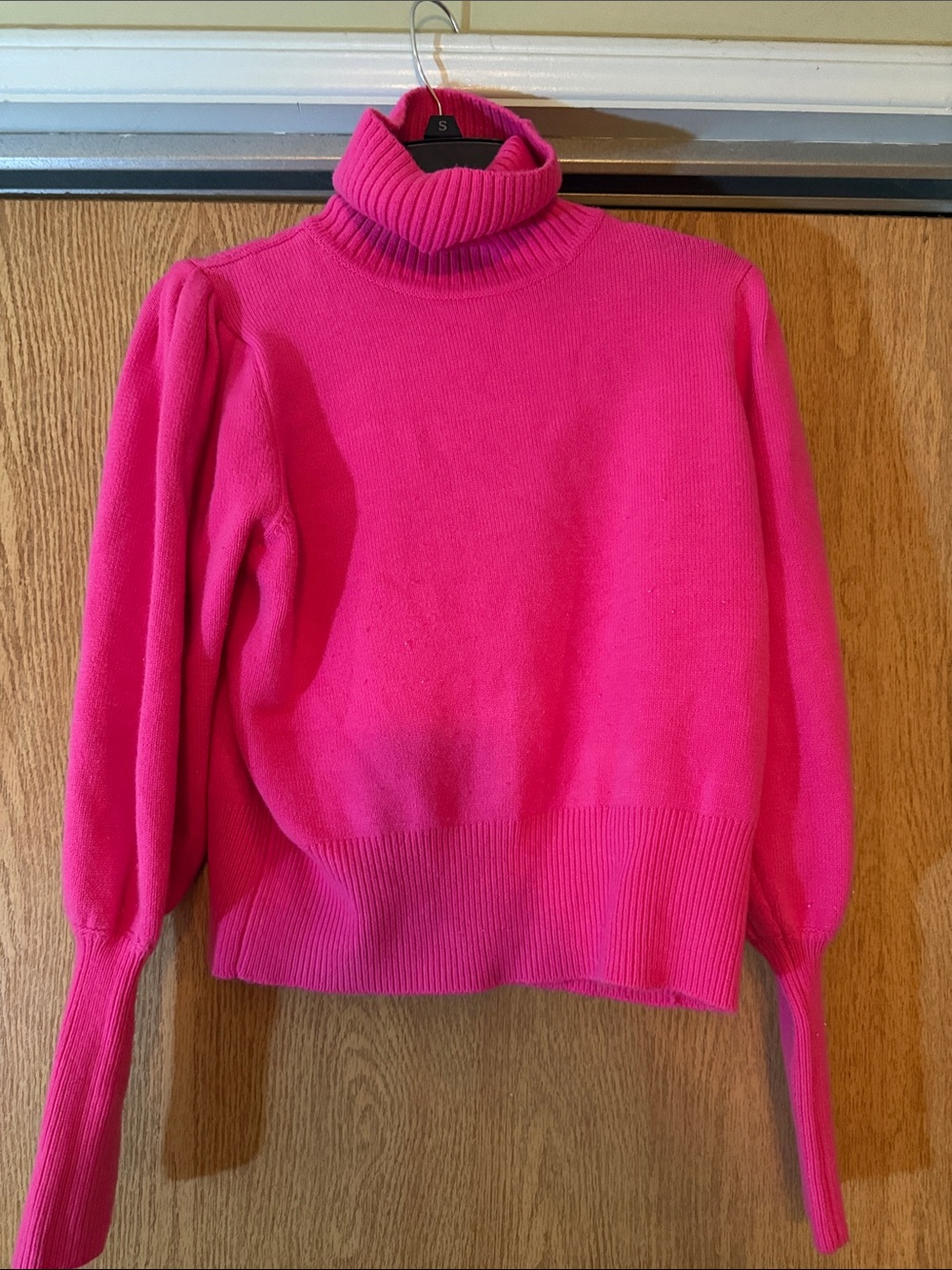 French Connection Hot Pink Turtleneck Sweater